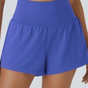 NWT HALARA Women's High-Waisted Blue Shorts